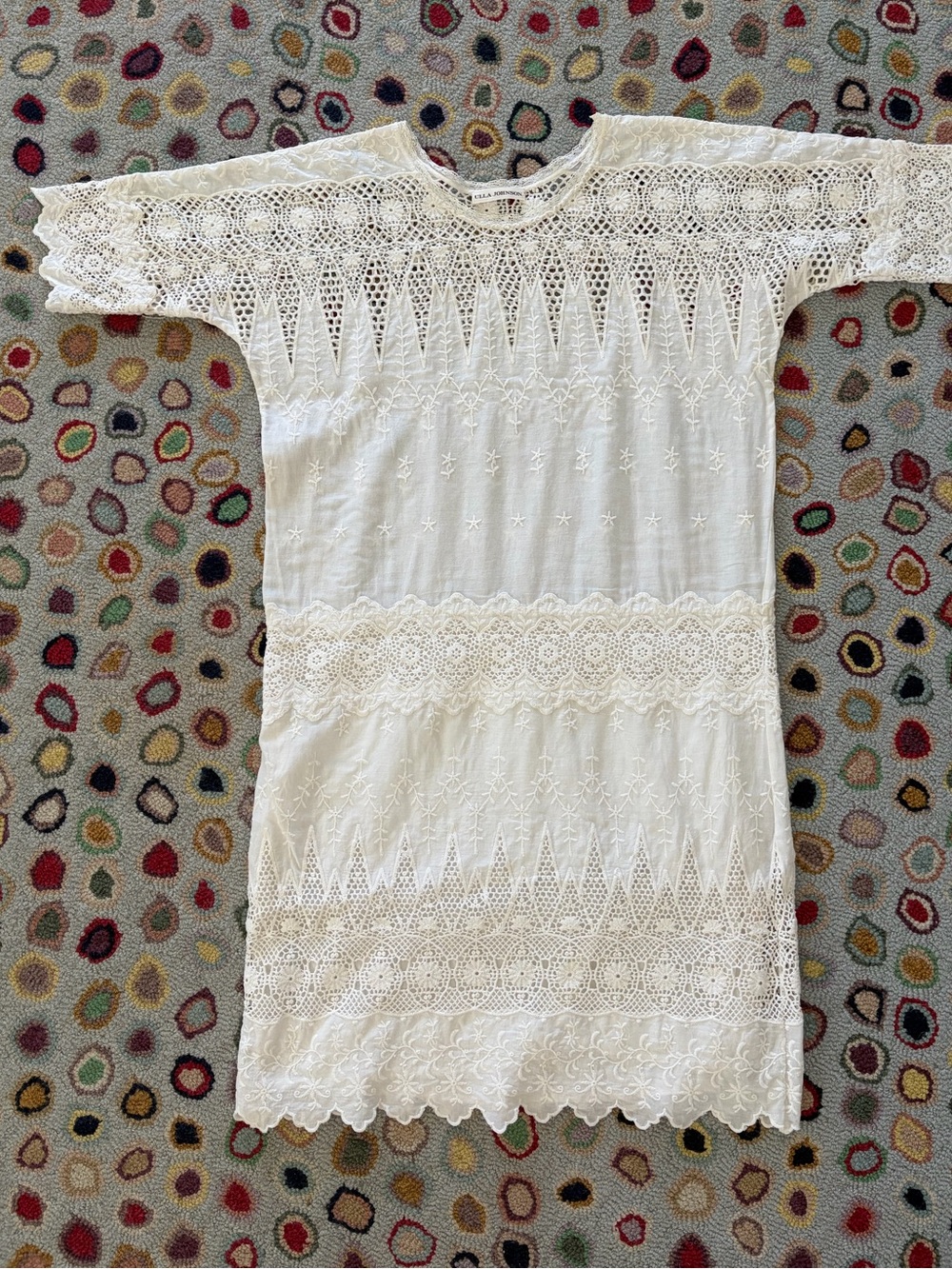 Ulla Johnson cream lace dress